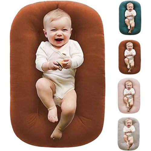 Baby Lounger, Lounger Pillow for 0-24 Months (Coffee)