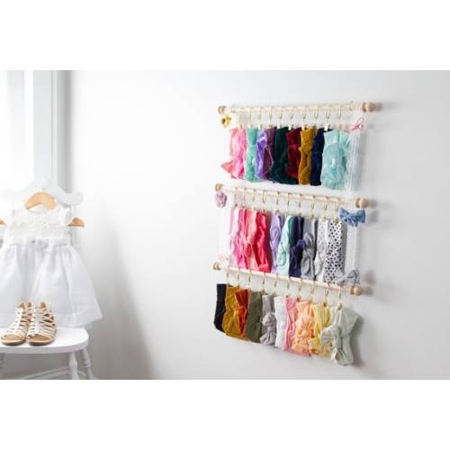 Headband and Bow Holder Bundle Expandable Cascading Lace - Etsy