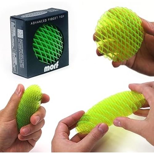 Morf Fidget Worm Toy - Flexible 3D Sensory Toy for Kids, Teens, and Adults – Stretchy, Quiet, Stress and Anxiety Relief, Focus - for Tactile Play, School, Work Gifts, Great for Classroom and Office