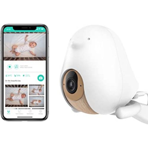 CuboAi Plus Smart Baby Monitor: Sleep Safety Alerts for Covered Face, Danger Zone & Sleep Analytics - 1080p HD Night Vision Camera, 2 Way Audio, Cry & Temperature Detection (Incl. 3 Stand Options)