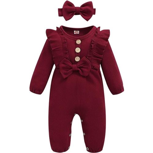 Mioglrie Newborn Baby Girl Clothes One Piece Jumpsuits Clothes Short Sleeve Rompers Summer Clothes for Baby