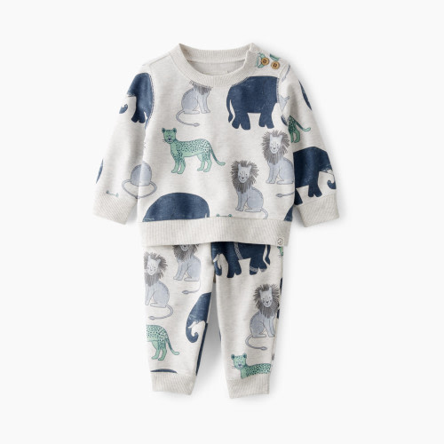 Carter's Little Planet Organic Cotton 2-Piece Sweatsuit - Safari, 3 M