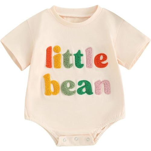 Twopumpkin Baby Boy Girl Bubble Romper Short Sleeve Onesie Graphic T Shirts Toddler Infant Summer Clothes Outfit