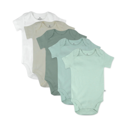 5-Pack Organic Cotton Short Sleeve Bodysuits | Honest Baby Clothing
