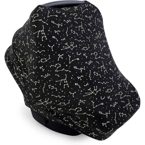 Hudson Baby Unisex Baby Multi-use Car Seat Canopy, Constellation, One Size