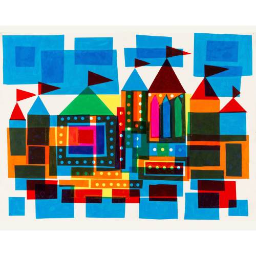 Mary Blair &quot;It&#39;s a Small World&quot; concept art print (1963) for Disneyland - Mary Blair print