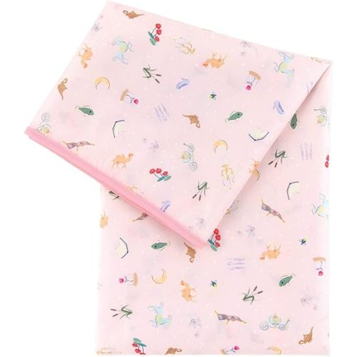 Bumkins Disney Baby Splat Mat for Under High Chair, Babies Toddlers Eating Mess Mat, Waterproof Reusable Cloth for Arts and Crafts, Playtime Mat for Kids, Floor or Table 42inx42in, Princess Magic Pink