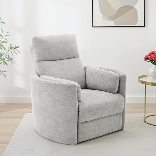 Jelissa 40" Wide Swivel Glider Power Recliner