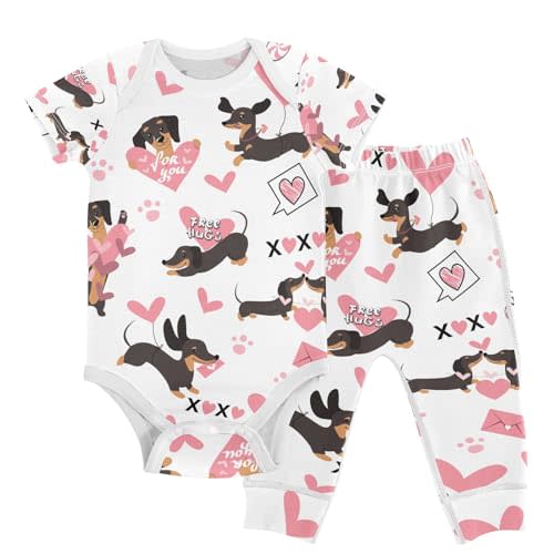 KICPOAY Baby Clothes Set Infant Bodysuits Pants Sets 0-24M For Boys Girls
