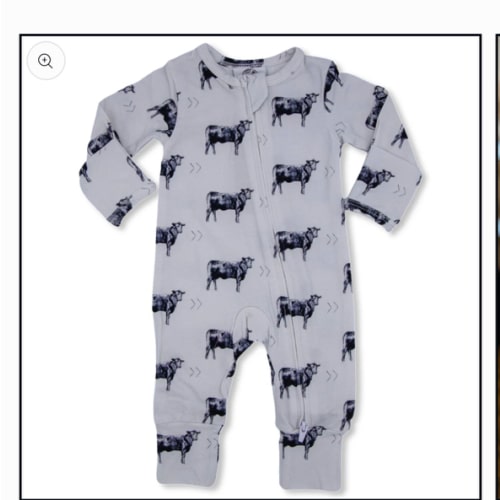 Gray Angus Folding Feet Jammies – Cowkid Clothing Company