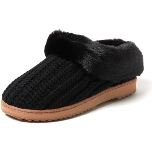 Dearfoams Women's Hannah Chenille Knit Clog Slippers