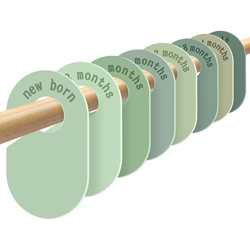 Baby Size Clothes Divider for Closet 8PCS Nursery Baby Clothes Organizer