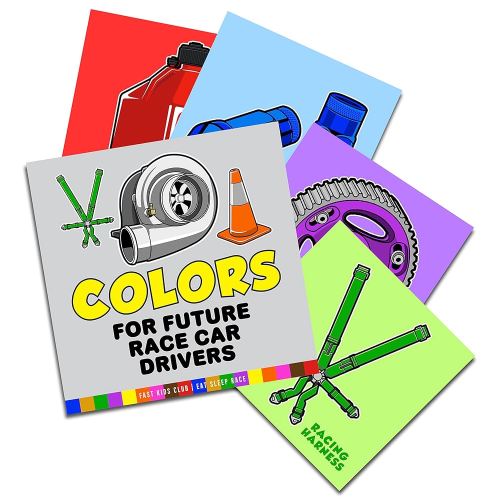 Colors Book For Future Race Car Drivers (Colors Baby Book, Children's Book, Toddler Book, Kids Book)