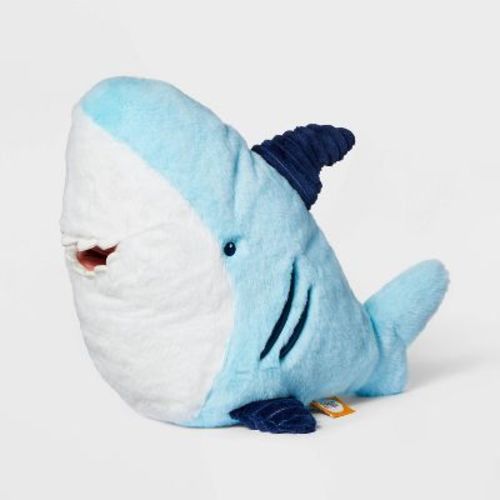 10'' Shark Stuffed Animal - Gigglescape™: Zoo Animal Theme, 1 Year+, 0.5 Lbs