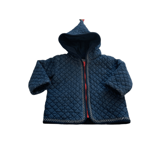 Quilted Chambray Hoodie | Hanna Andersson | Hanna-Me-Downs, 6-12 M