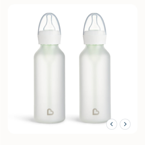 Bond® Silicone Glass Bottle 4oz or 8oz, 2pk | Munchkin