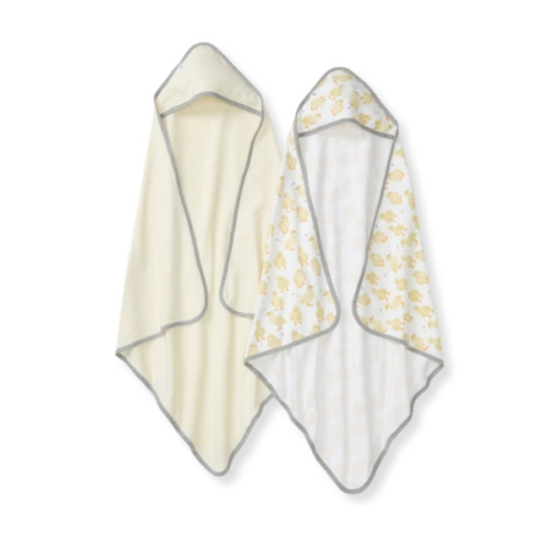 Little Ducks Organic Cotton Hooded Towels 2 Pack