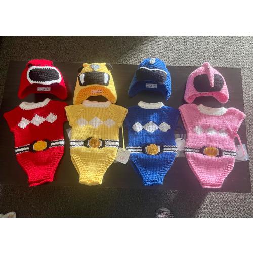 0-3 Months Power Ranger inspired Baby sets