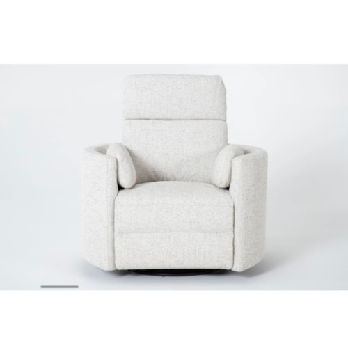 Rayna Quartz Nursery 40" Power Swivel Glider Recliner | Living Spaces