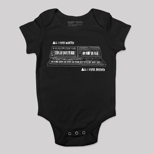depeche mode All I Ever Wanted synth bodysuit for babies // unisex inspired by Depeche Mode fans cool kids baby fashion darkwave