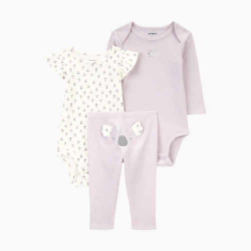 Carter's Baby 3-Piece Little Character Set - Purple, 3 M