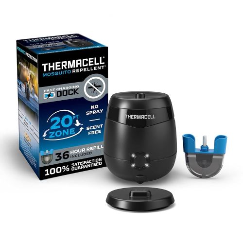 Thermacell E-Series Rechargeable Mosquito Repeller with 20’ Mosquito Protection Zone; Bug Spray Alternative; Scent Free