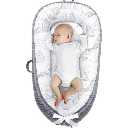 Baby Lounger Cover, protable Baby Lounger, Baby Snuggle Lounger me, Baby Gift, Adjustable Baby Lounger, line Leaves Baby Lounger