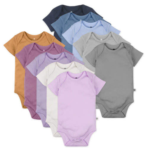 10-Pack Organic Cotton Short Sleeve Bodysuits | Honest Baby Clothing