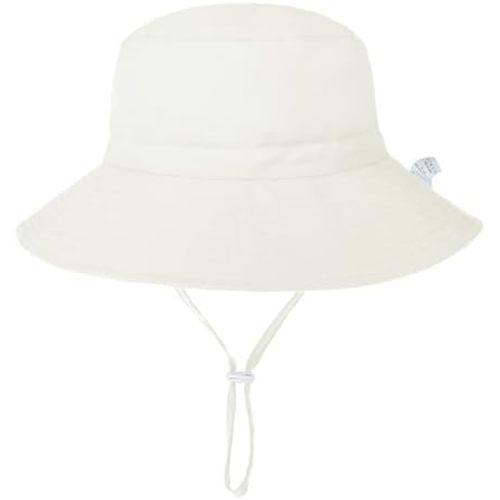 Zando (UPF50+) Baby Toddler Sun Hat - Girls Bucket Hat Wide Brim Adjustable Summer Beach Hat for Kids Boys Girls 0-8 T