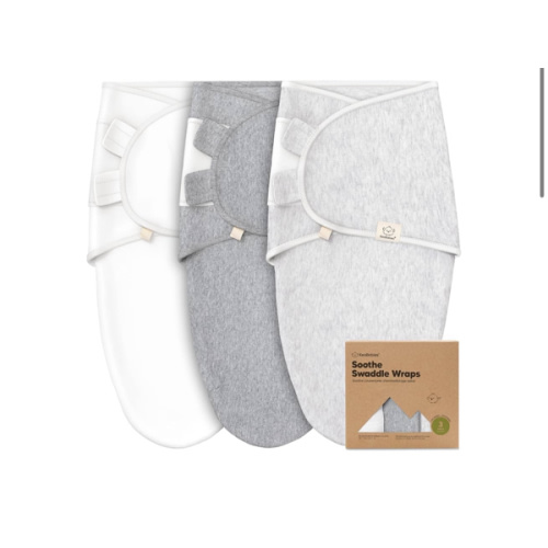 3-Pack Organic Baby Swaddle Sleep Sacks - Swaddles (Cloud, OS)