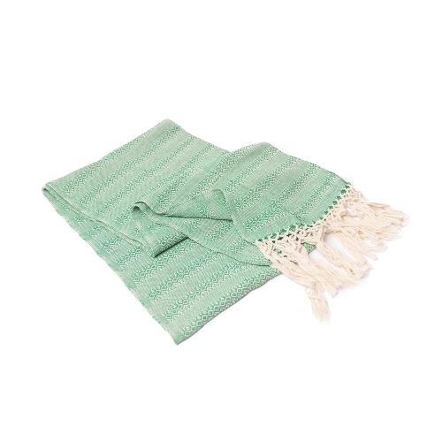 Baby Trapoz Mexican Rebozo Scarf, Shawl, Ideal for Natural Birth, Doula Massage, 98.5", Green