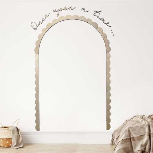 Big Bundle Wooden Arch, Scalloped wall moulding wood, Modern Wall Molding, Once Upon A Time