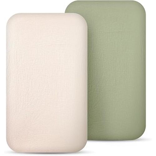 lulumoon Baby Bassinet Sheets Muslin: Cotton Bedside Bassinet Sheets Floral for Girls - Fitted for Bedside Sleeper Mattress