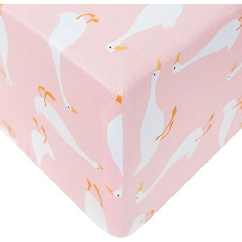 Premium Knit Baby Crib Sheets for Boys and Girls by Copper Pearl: Breathable and Soft, Fitted Crib Sheets for Standard Baby Mattresses, Crib Sheet for Baby Registry or Shower Gift, Goosie