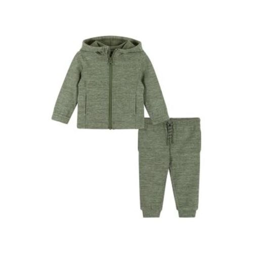 Boys' Double Peached Color Block Sweat Set - Baby