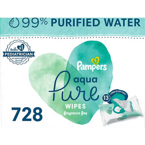 Pampers Aqua Pure Sensitive Baby Wipes, 13 Packs (728 ct.) - Sam's Club