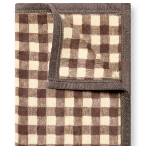 Gingham Mocha Midi Blanket