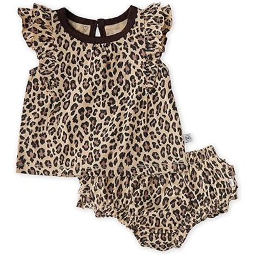 HonestBaby Multipack Short Romper Sets and Dresses 100% Organic Cotton for Infant Baby and Toddler Boys, Girls, Unisex