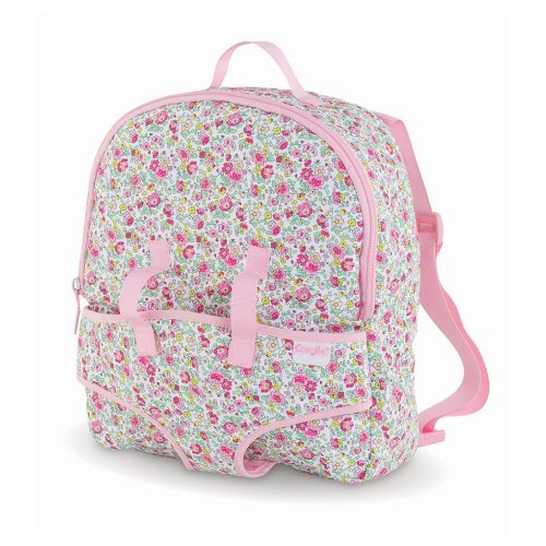 Corolle Dolls Floral Print Backpack Doll Carrier for Baby Dolls