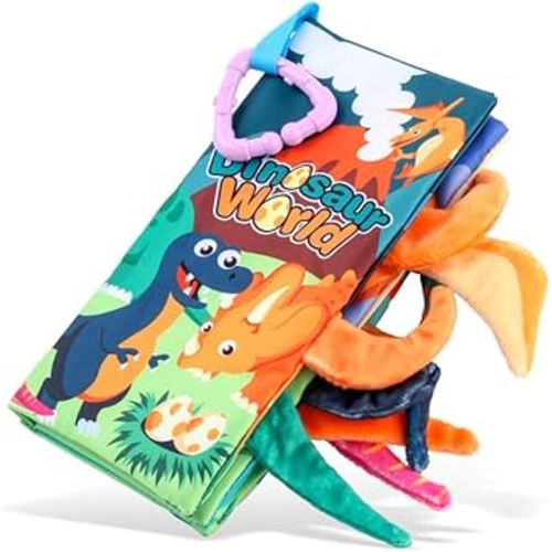 Baby Books 0-6 Months,Infant Tummy Time Toys High Contrast Sensory Baby Toys 6 to 12 Months Touch Feel Book Gift Christmas Stocking Stuffers for Boys Girls 0-3 Months Book Early Learning Stroller Toy