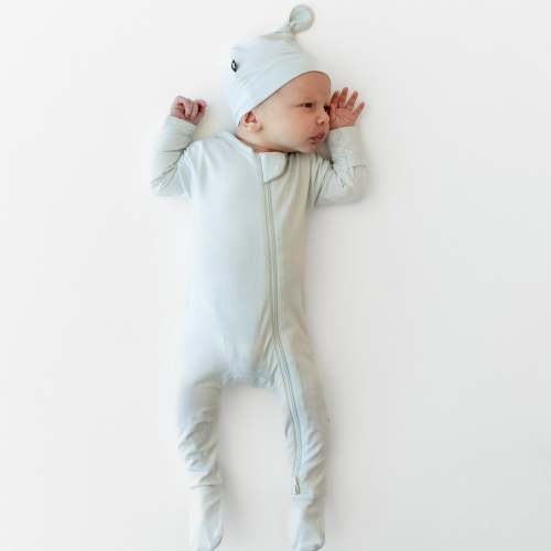 Zippered Footie in Dew Newborn