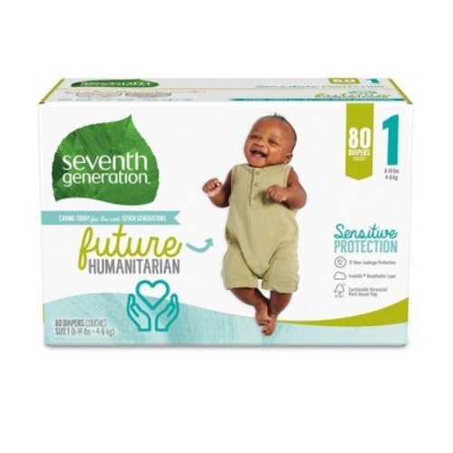 Seventh Generation Sensitive Protection Diapers - (Select Size and Count)