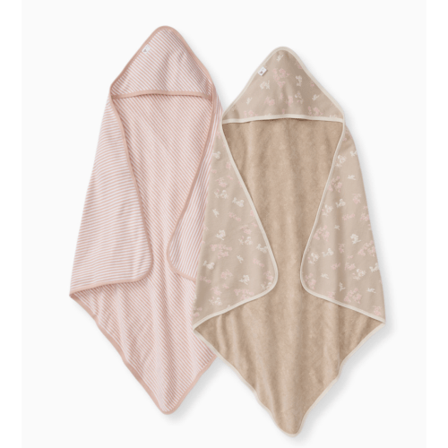 Burt's Bees Baby Organic Hooded Towels (2-Pack) - Whimsical Floral