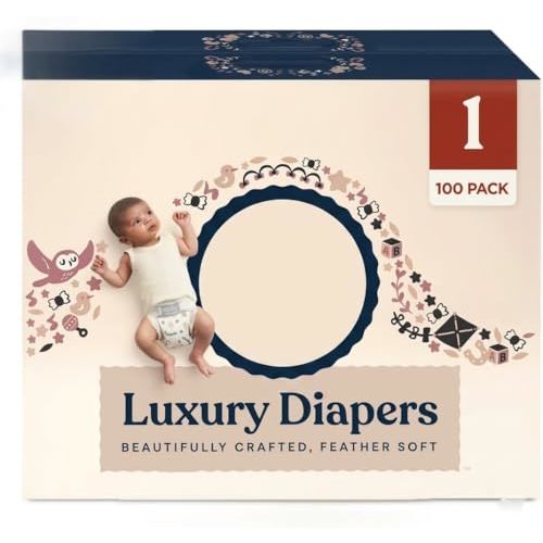 Millie Moon Luxury Diapers (1, 100, Count)