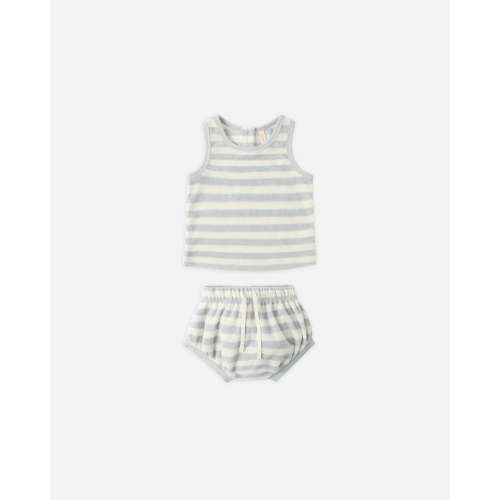 Terry Tank + Short Set Sky Stripe