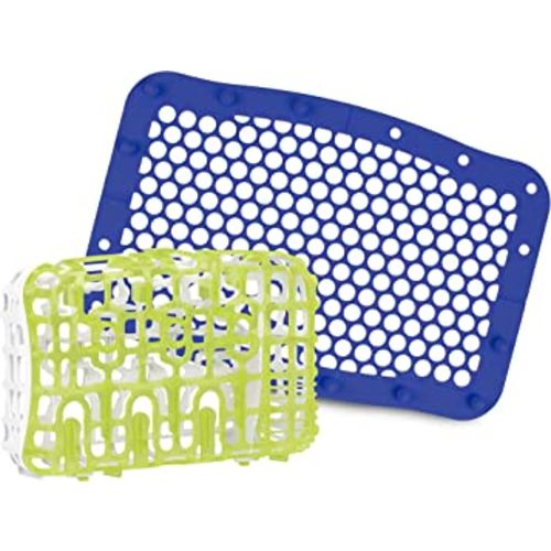 Dr. Brown's Baby Bottle Dishwasher Basket and 100% Silione Dishwasher Bag, for Standard Baby Bottle Parts, Pumps, Pacifiers and More