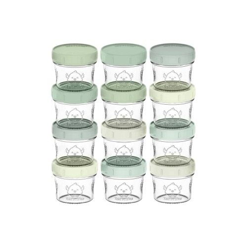 12-Pack Prep Jars Baby Food Storage Glass Containers