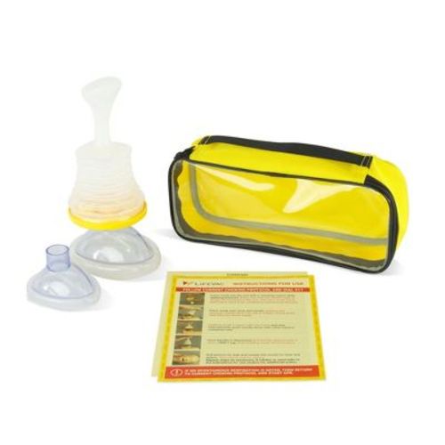 LifeVac Travel Kit, Portable Choking Rescue Device Set - Pink Bag, 1 count