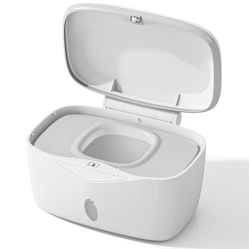 Wipes Dispenser with Weighted Plate, X2 PRO, Seposeve Perfect Pull Baby Wipe Holder, Refillable Wipe Container, Keeps Wipes Fresh, One-Handed Operation. Non-Slip, Easy Open/Close Wipes Case, Grey