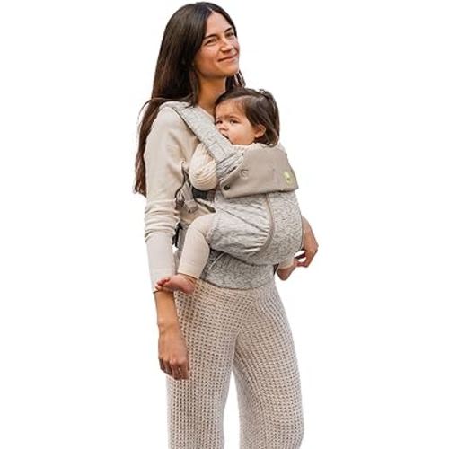 LÍLLÉbaby Complete All Seasons Ergonomic 6-in-1 Baby Carrier Newborn to Toddler - with Lumbar Support - for Children 7-45 Pounds - 360 Degree Baby Wearing - Inward & Outward Facing - Coastal Sands